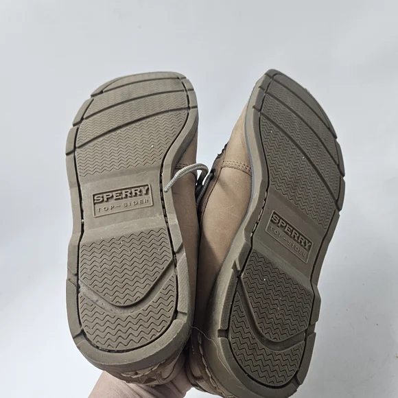 Sperry Authentic Original 2 Eye Boat Shoes Sahara Tan Leather Men's 10.5 - Picture 8 of 9